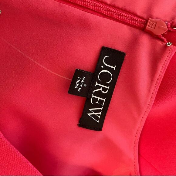 J. Crew Interview Dress in Four-Season Stretch Midi Sleeveless Pink Size 8 NWT - Picture 6 of 7